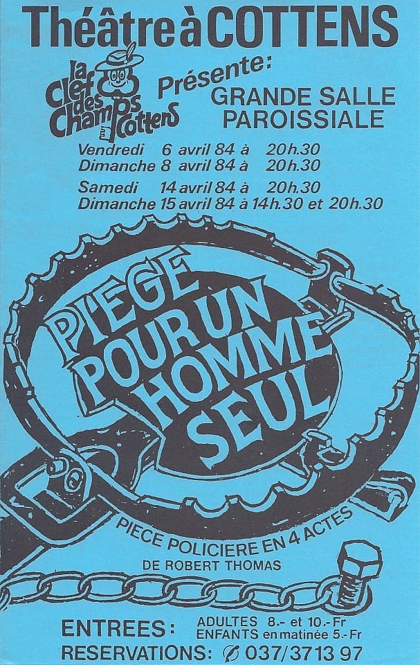 Affiche Piège pour un homme seul